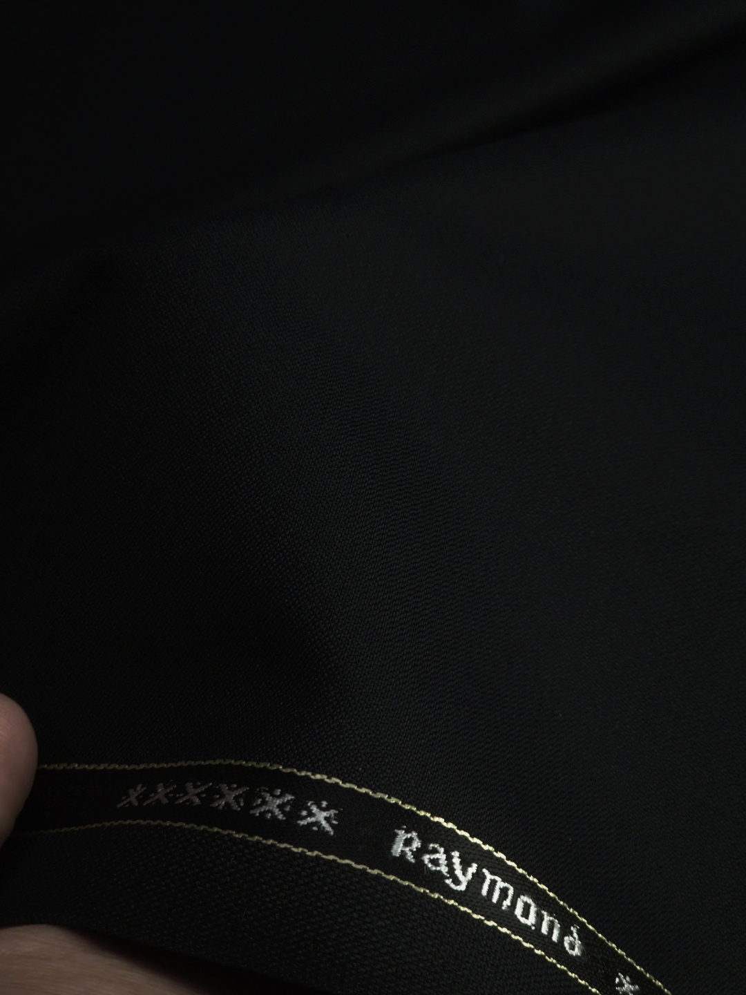 Raymond Men's Polyester Viscose Solids Unstitched Suiting Fabric (Black) - Image 3
