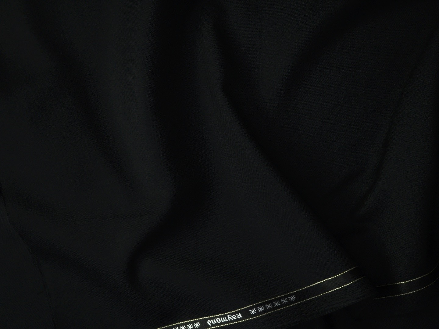 Raymond Men's Polyester Viscose Solids Unstitched Suiting Fabric (Black) - Image 4