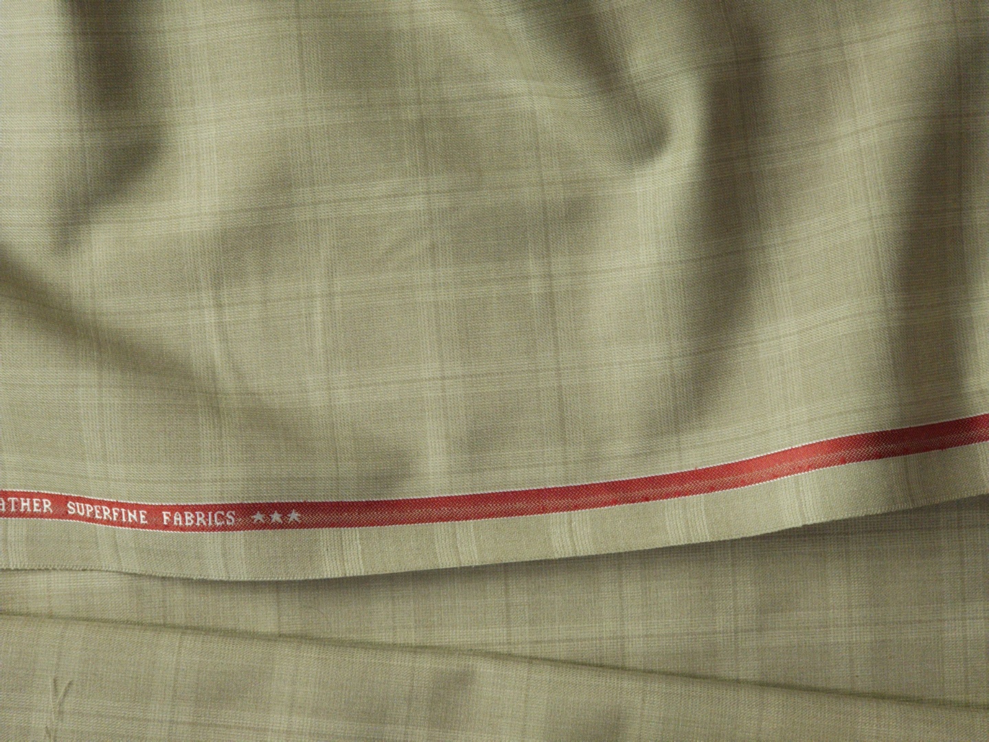 Raymond Men's Checks Polyester Viscose Suiting Fabric (Wheat Beige) - Image 4
