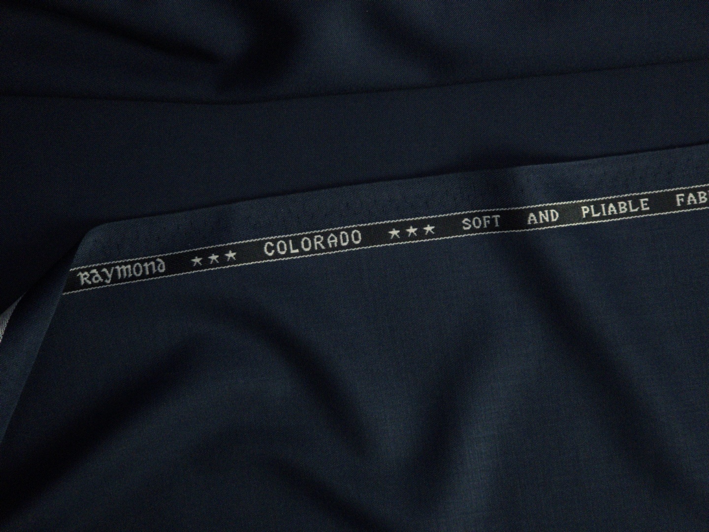 Raymond Men's Solids Polyester Viscose Suiting Fabric (Dark Prussian Blue) - Image 2