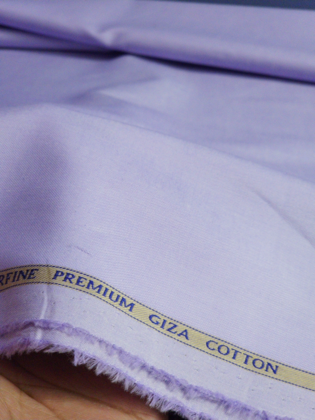 Baruche Giza Cotton Solid Oxford Shirting Fabric (Lavender) - Image 4