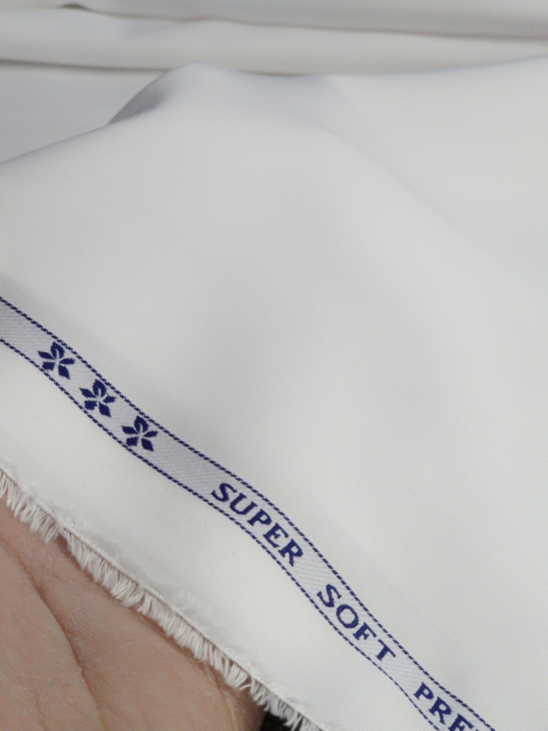 Baruche Super Soft Wrinkle Resistant 100% Tencel Shirt & Kurta Fabric (White) - Image 3