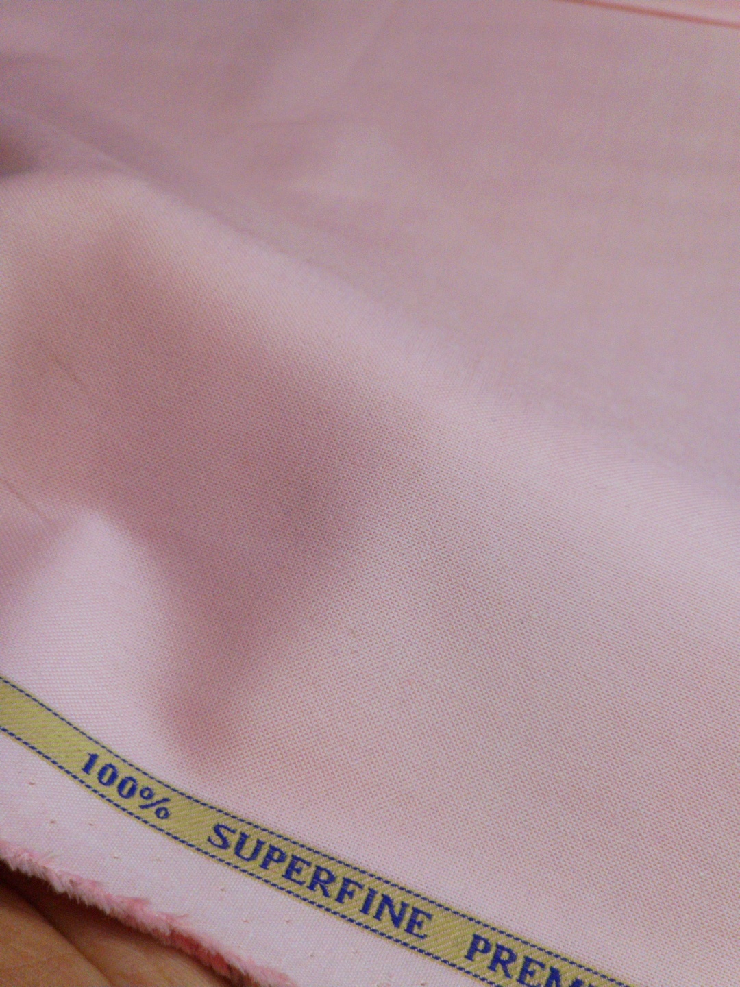 Baruche Giza Cotton Solids Oxford Shirting Fabric (Pinkish Peach) - Image 2