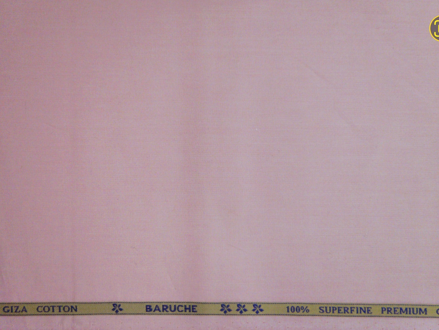 Baruche Giza Cotton Solids Oxford Shirting Fabric (Pinkish Peach) - Image 4