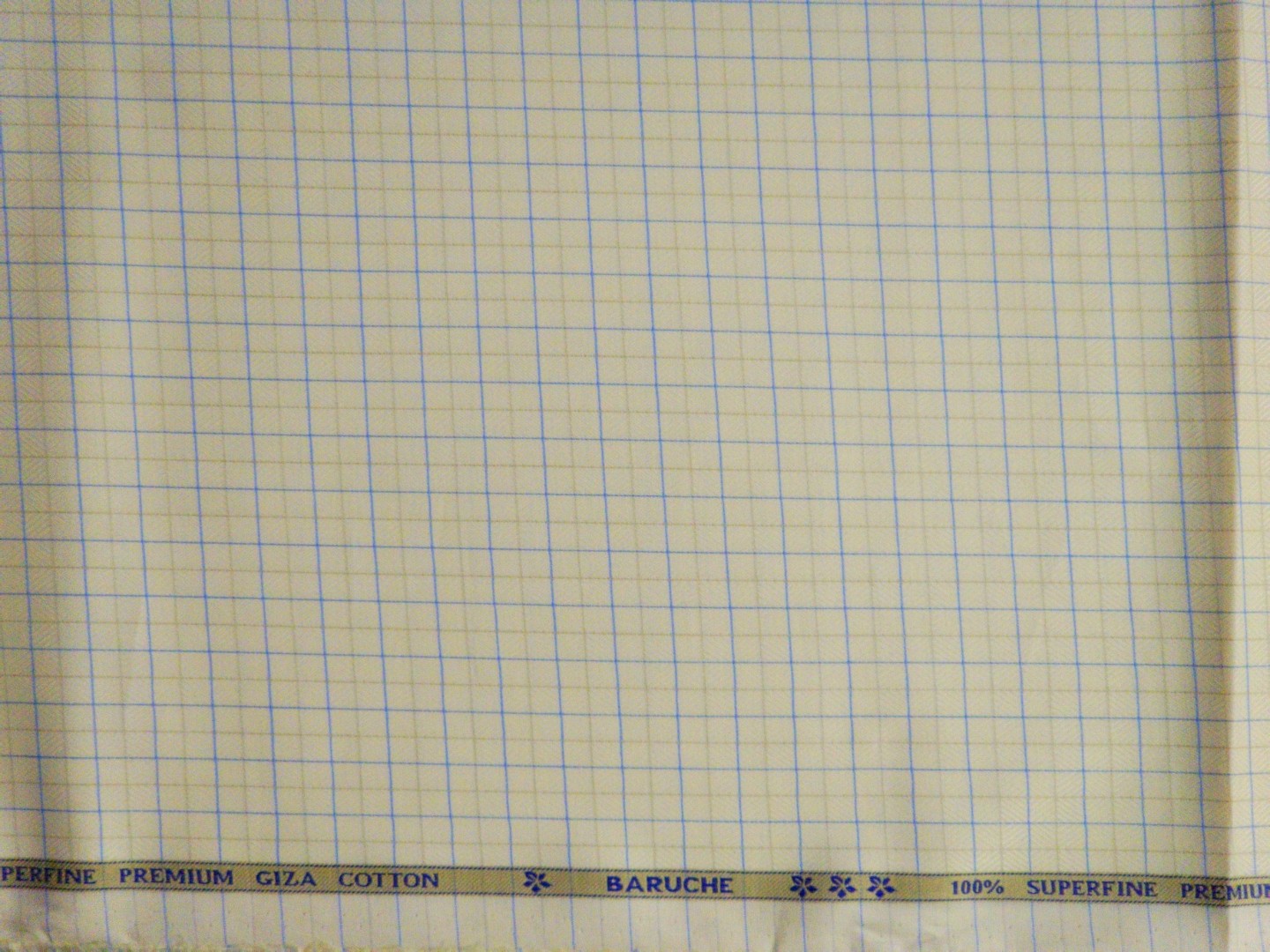 Baruche Giza Cotton Checks Shirt Fabric (Lemon & Sky Blue) - Image 3