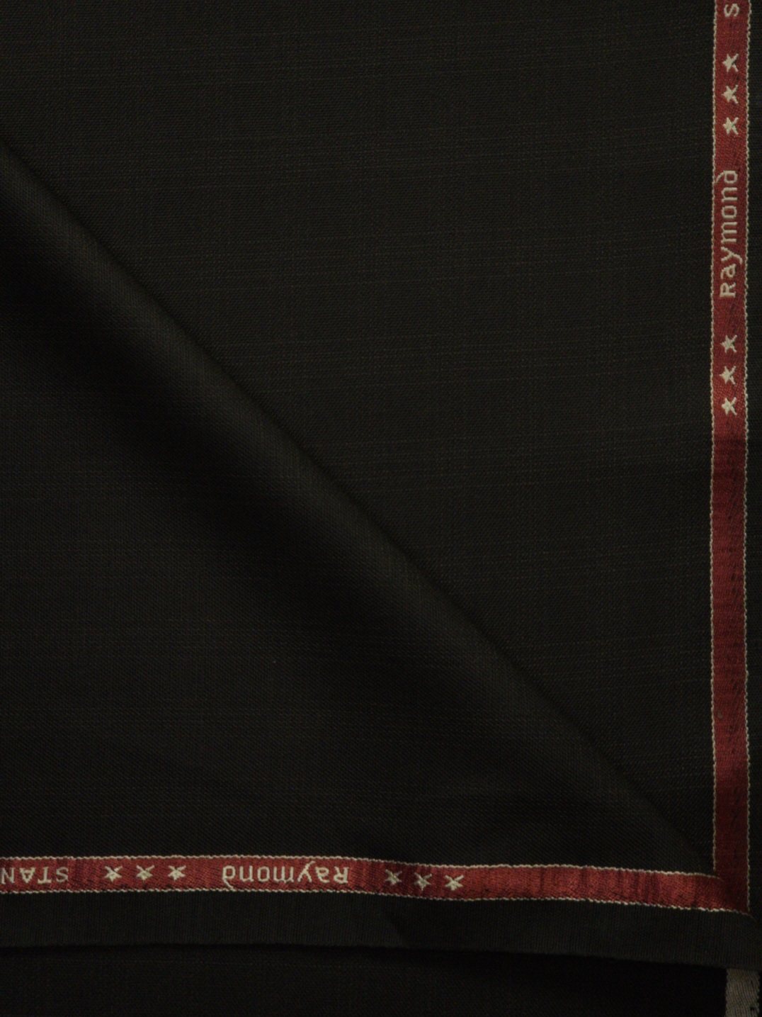 Raymond Men's Checks Polyester Viscose Suiting Fabric (Dark Wood Brown)
