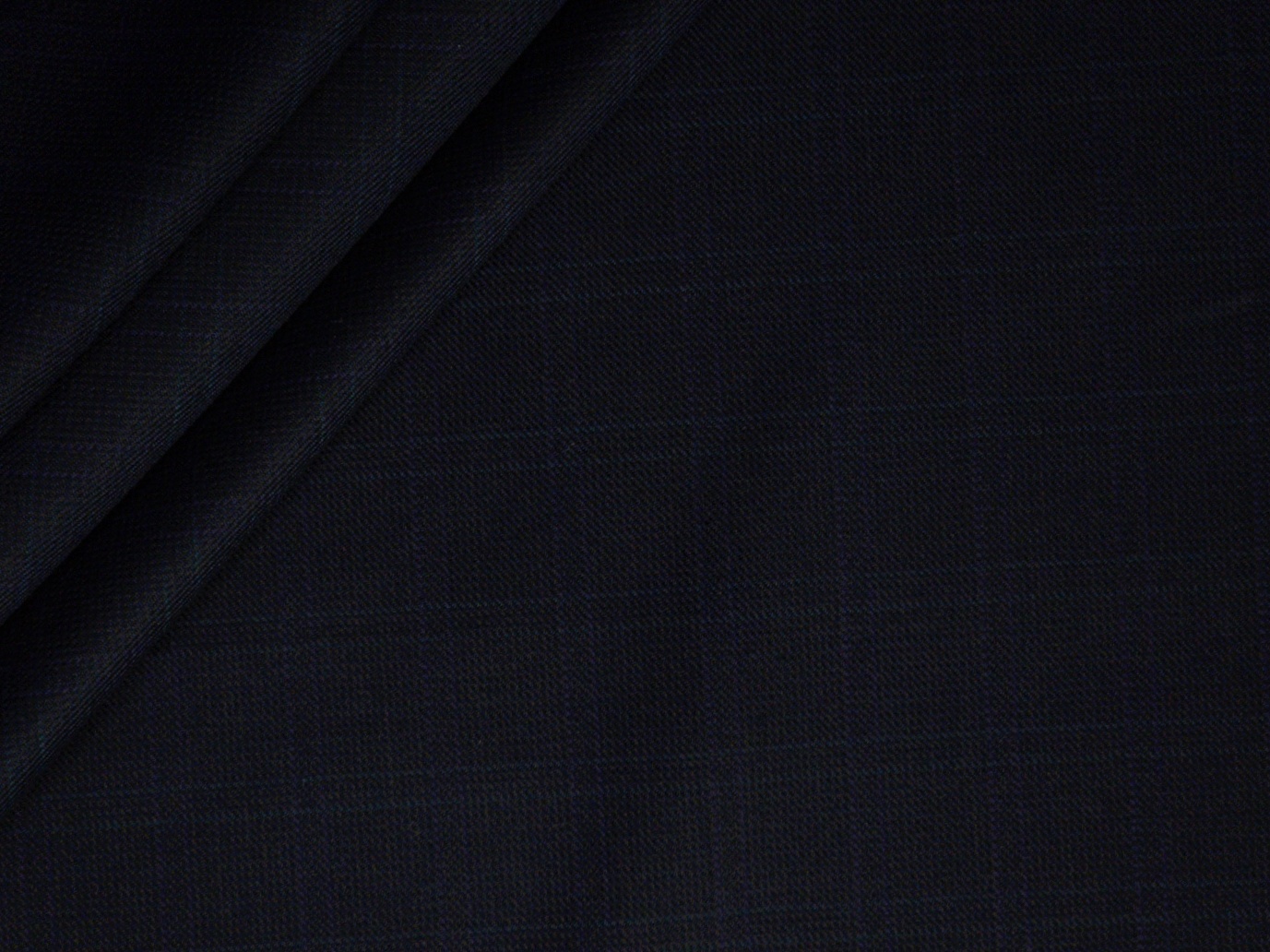 Raymond Men's 20% Wool Checks Polyester Viscose Suiting Fabric (Dark Indigo) - Image 3