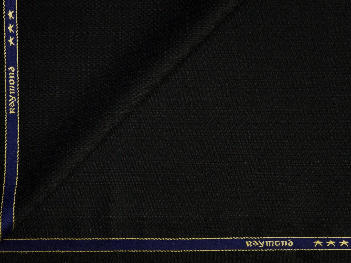 Raymond Men's Self Design Polyester Viscose Suiting Fabric (Blackish Grey)