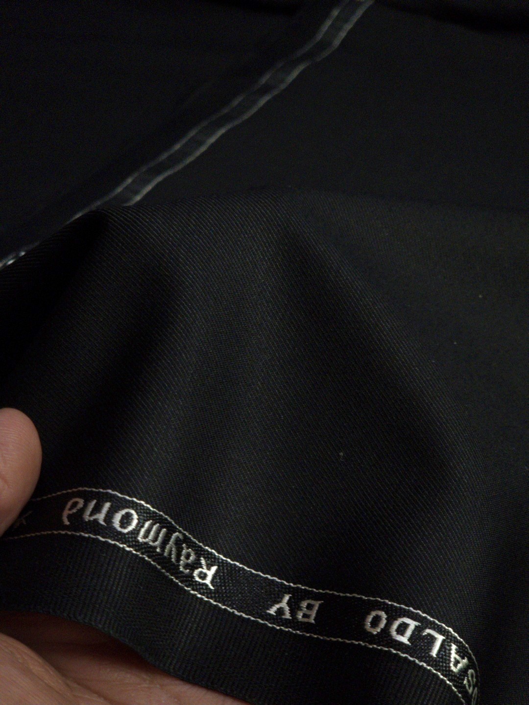 Raymond Men's Solids Polyester Viscose Suiting Fabric (Black) - Image 2